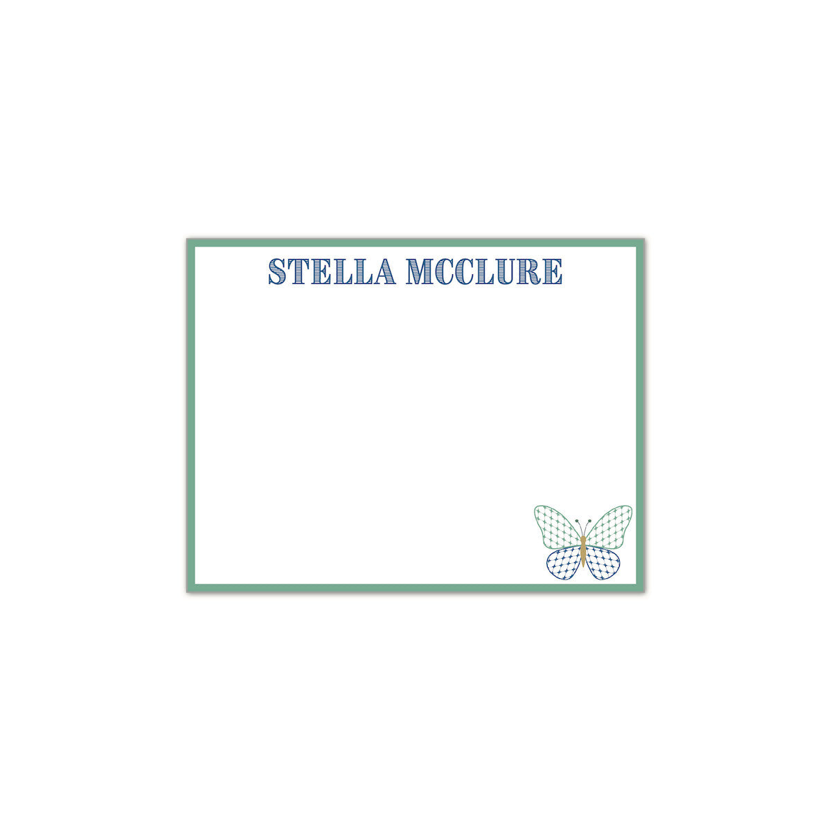 Chic Butterfly Notecard