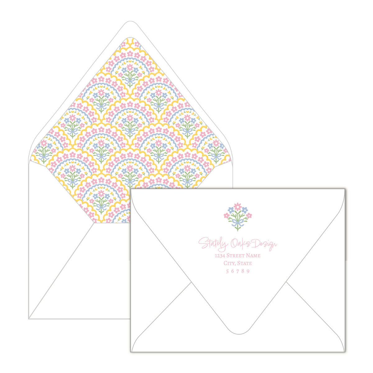 Floral Bow Notecard