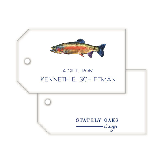 Rainbow Trout Gift Tag