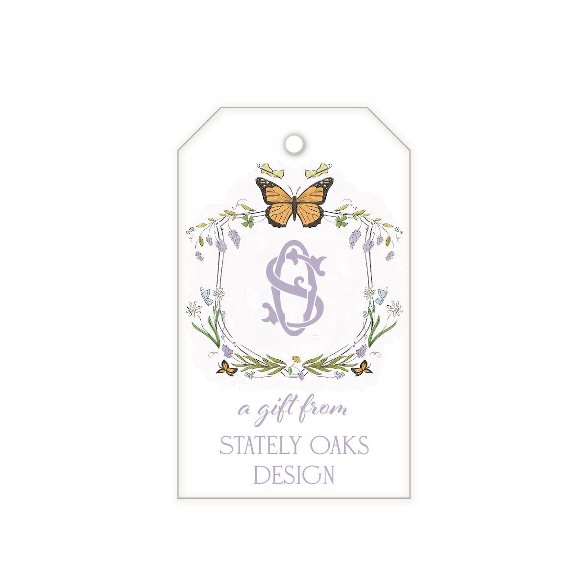Butterfly Garden Gift Tag