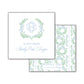 Chinoiserie Blue Block Square Calling Card