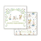 Party Animals Green Square Calling Card