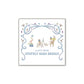 Party Animals Blue Square Calling Card