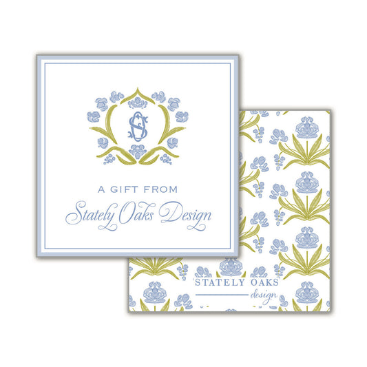 Periwinkle Pop Square Calling Card