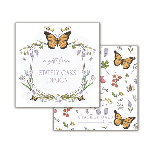 Butterfly Garden Square Calling Card