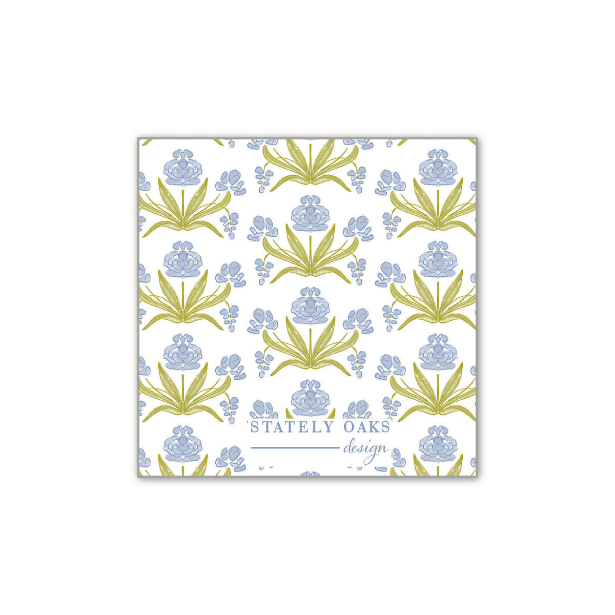 Periwinkle Pop Square Calling Card