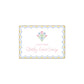 Floral Bow Scallop Calling Card