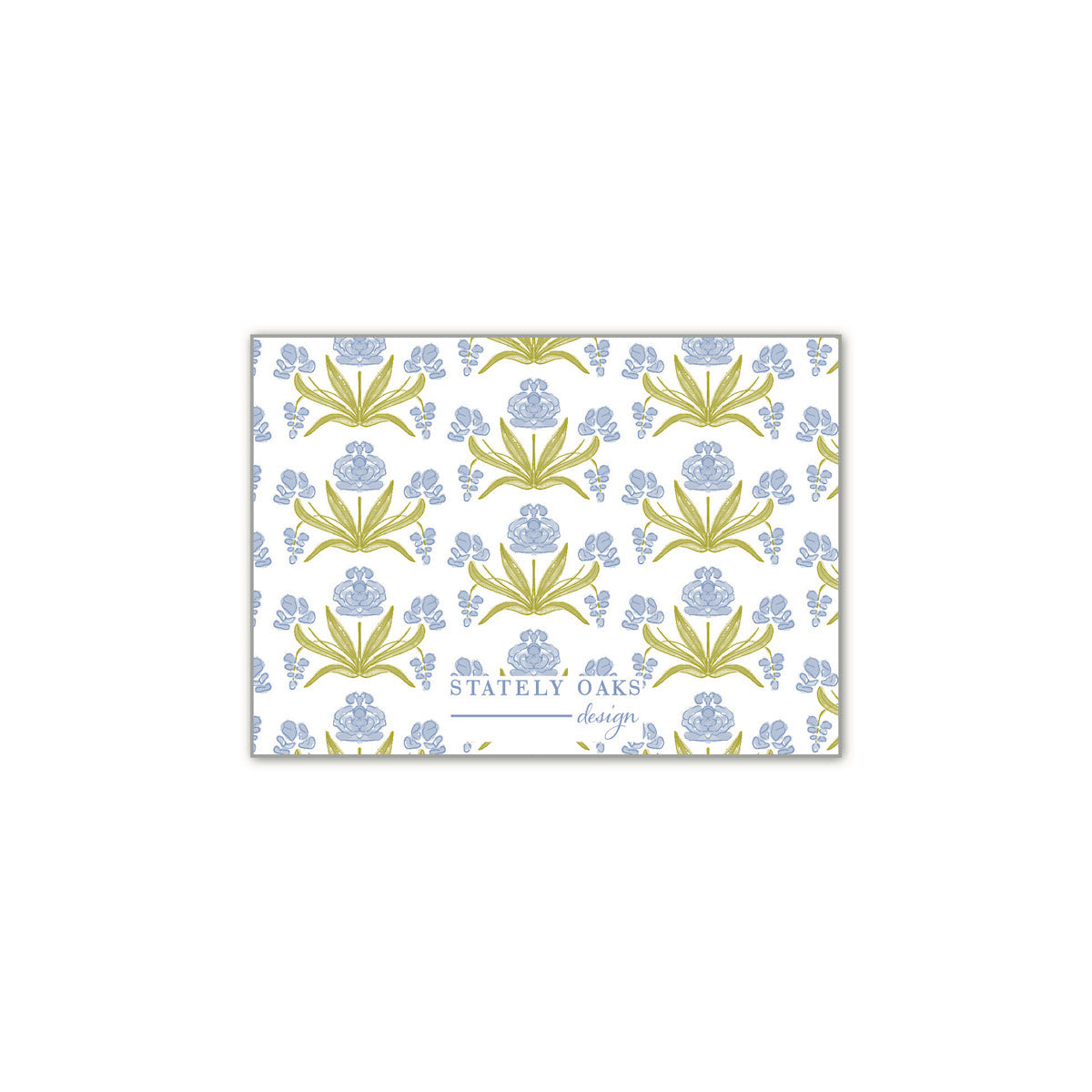 Periwinkle Pop Rectangle Calling Card
