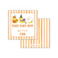 Duck Duck Boo - orange stripe Gift Tag