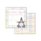 Witches Brew - plaid Gift Tag