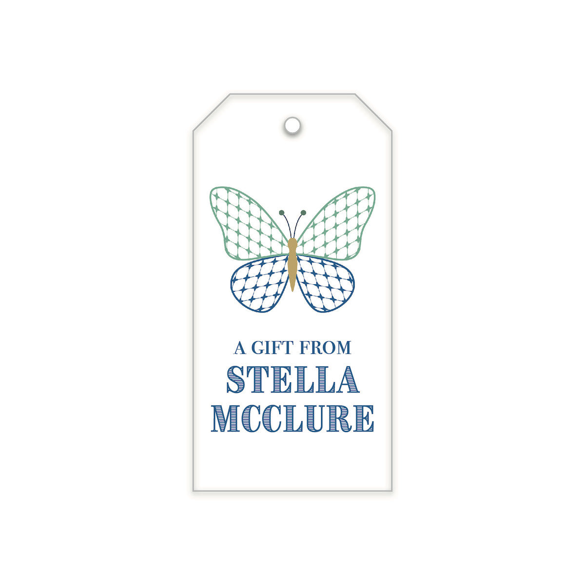 Chic Butterfly Gift Tag