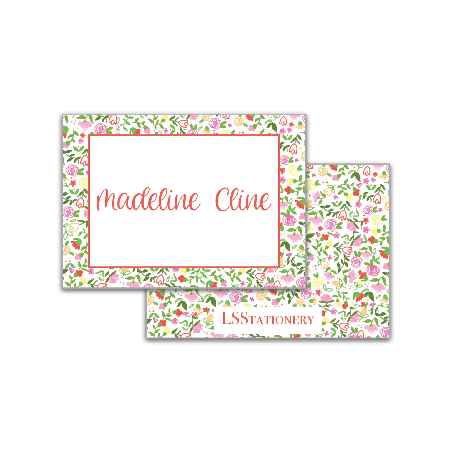 May Flowers Frame Calling Card
